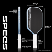 Thông số JOOLA Perseus Pro V Breeze Blue 16mm