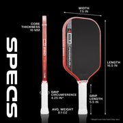 Thông số JOOLA Perseus Pro V Blaze Red 16mm